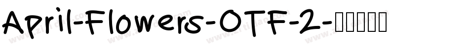 April-Flowers-OTF-2字体转换