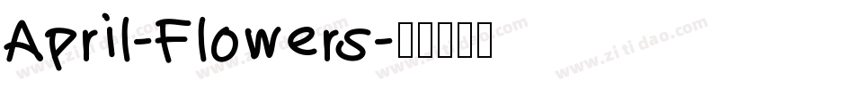 April-Flowers字体转换