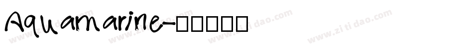 Aquamarine字体转换