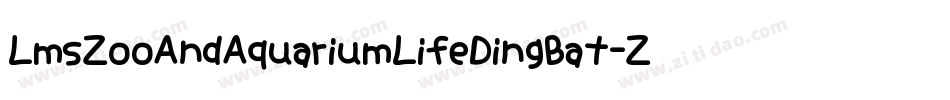 LmsZooAndAquariumLifeDingBat-ZyBm字体转换