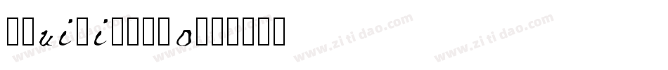 AquilineTwo字体转换