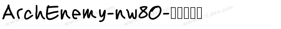 ArchEnemy-nw8O字体转换