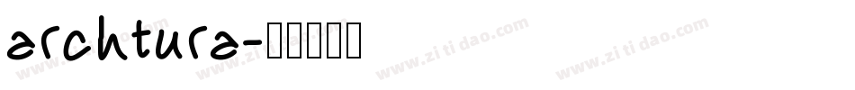 archtura字体转换