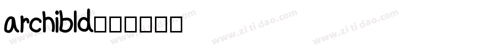 archibld字体转换