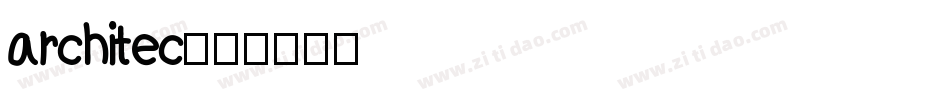architec字体转换