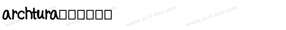 archtura字体转换