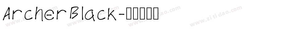 ArcherBlack字体转换