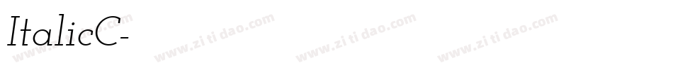 ItalicC字体转换