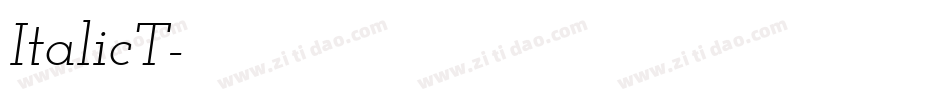 ItalicT字体转换