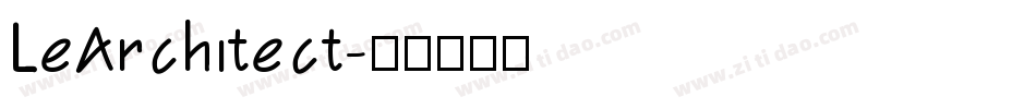 LeArchitect字体转换