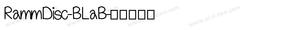 RammDisc-BLaB字体转换