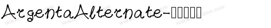 ArgentaAlternate字体转换