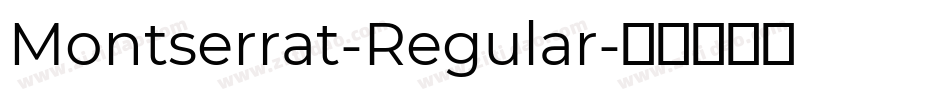Montserrat-Regular字体转换