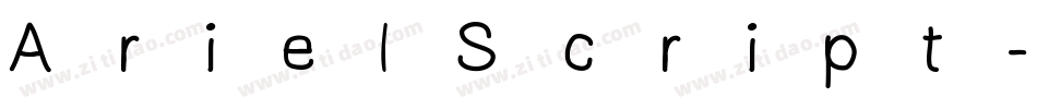 ArielScript-d6vg字体转换