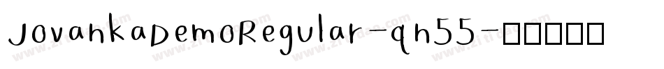 JovankaDemoRegular-qn55字体转换