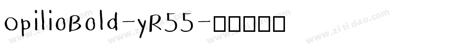 OpilioBold-yR55字体转换