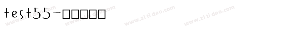 test55字体转换