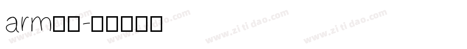 arm字体字体转换