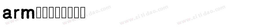 arm字体字体转换
