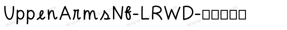 UppenArmsNf-LRWD字体转换