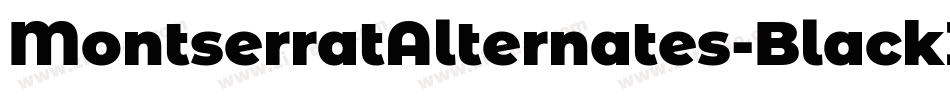 MontserratAlternates-BlackItalic字体转换