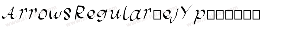 ArrowsRegular-ejYp字体转换
