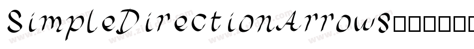 SimpleDirectionArrows字体转换