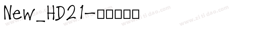 New_HD21字体转换
