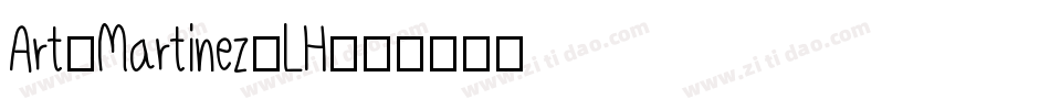 Art-Martinez-LH字体转换