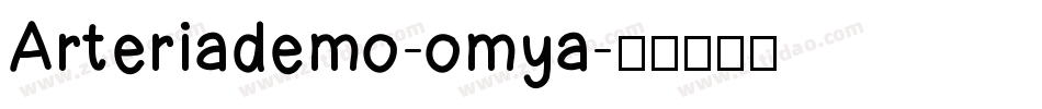 Arteriademo-omya字体转换