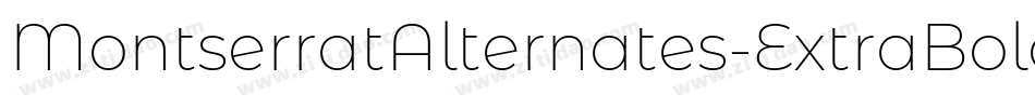 MontserratAlternates-ExtraBold字体转换