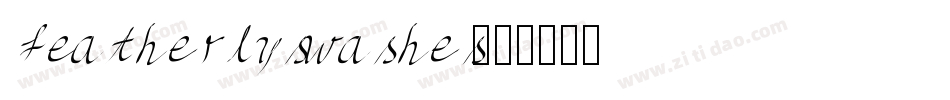 featherlyswashes字体转换