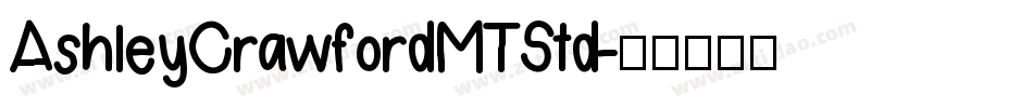 AshleyCrawfordMTStd字体转换