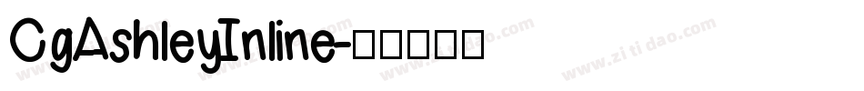 CgAshleyInline字体转换