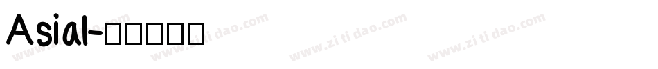 Asial字体转换
