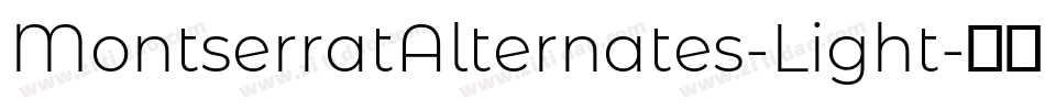 MontserratAlternates-Light字体转换