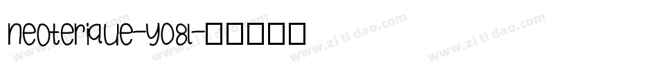 Neoterique-Y08L字体转换