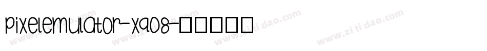 PixelEmulator-xq08字体转换