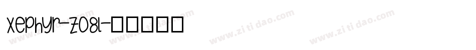 Xephyr-Z08l字体转换