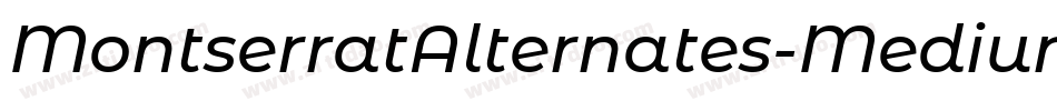 MontserratAlternates-Medium字体转换
