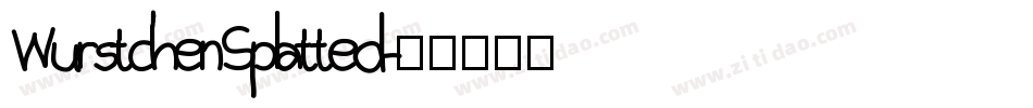 WurstchenSplatted字体转换