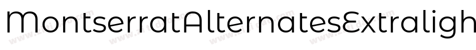 MontserratAlternatesExtralight-EKG8字体转换