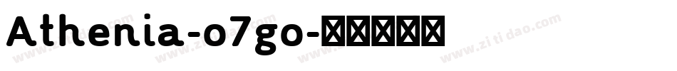 Athenia-o7go字体转换