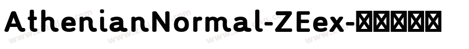 AthenianNormal-ZEex字体转换