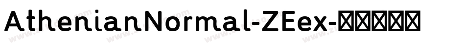 AthenianNormal-ZEex字体转换