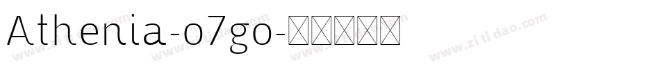 Athenia-o7go字体转换