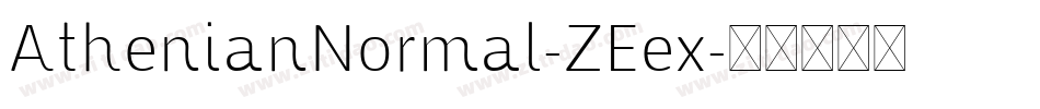 AthenianNormal-ZEex字体转换
