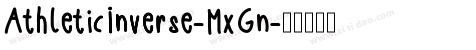AthleticInverse-MxGn字体转换