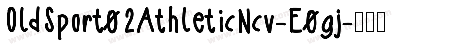 OldSport02AthleticNcv-E0gj字体转换