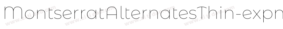 MontserratAlternatesThin-expn字体转换